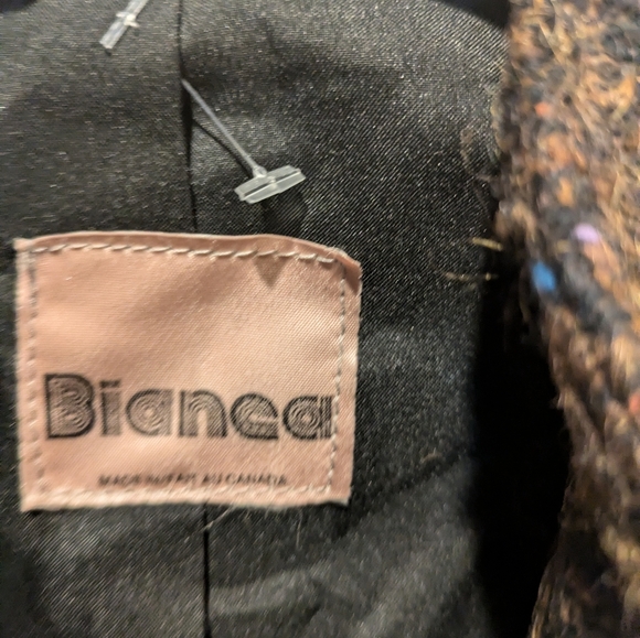 Bianca Brown Tweed Blazer Size 12 - Picture 6 of 16